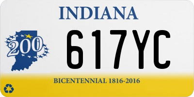 IN license plate 617YC