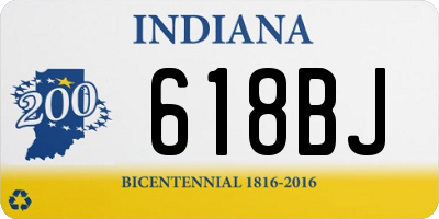 IN license plate 618BJ