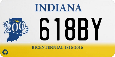 IN license plate 618BY