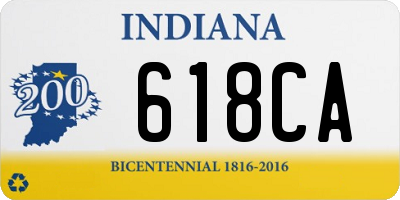 IN license plate 618CA