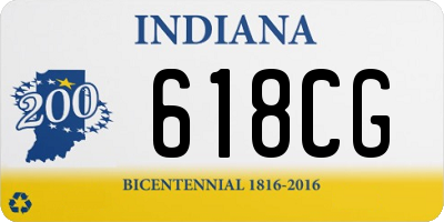 IN license plate 618CG