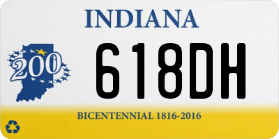 IN license plate 618DH