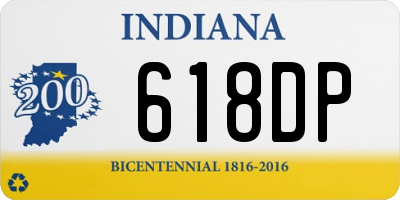 IN license plate 618DP