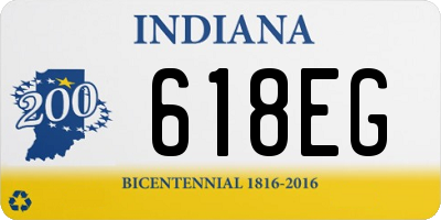 IN license plate 618EG