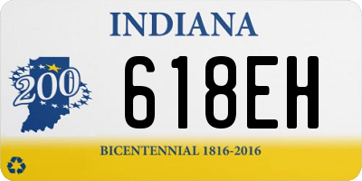 IN license plate 618EH