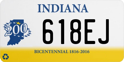 IN license plate 618EJ