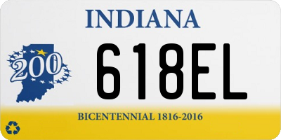 IN license plate 618EL