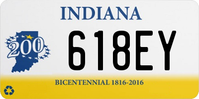 IN license plate 618EY