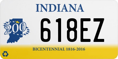 IN license plate 618EZ
