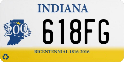 IN license plate 618FG
