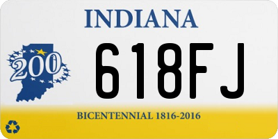 IN license plate 618FJ