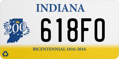 IN license plate 618FO