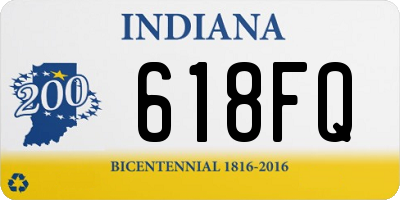 IN license plate 618FQ