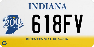 IN license plate 618FV