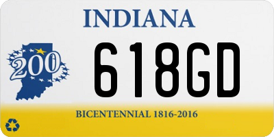 IN license plate 618GD