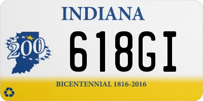 IN license plate 618GI
