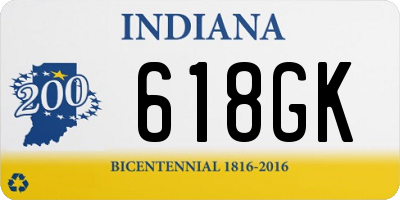 IN license plate 618GK