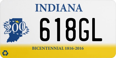 IN license plate 618GL