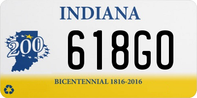 IN license plate 618GO