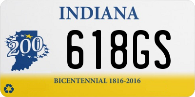IN license plate 618GS