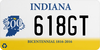 IN license plate 618GT