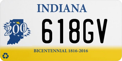 IN license plate 618GV