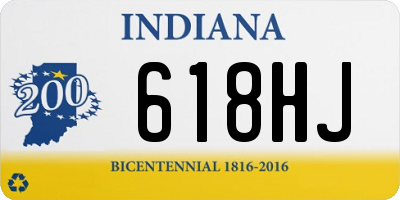 IN license plate 618HJ