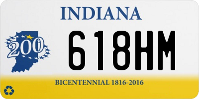 IN license plate 618HM