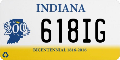 IN license plate 618IG