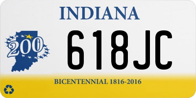 IN license plate 618JC