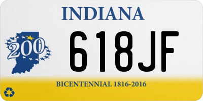 IN license plate 618JF