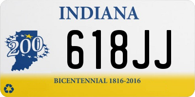 IN license plate 618JJ