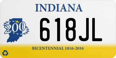 IN license plate 618JL