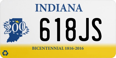 IN license plate 618JS