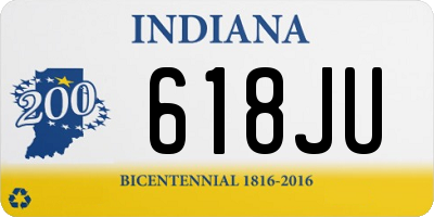IN license plate 618JU