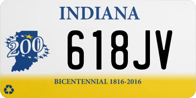 IN license plate 618JV