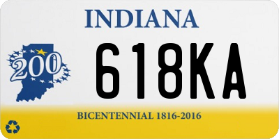 IN license plate 618KA