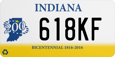 IN license plate 618KF