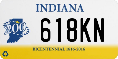 IN license plate 618KN