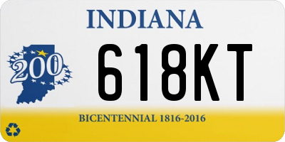 IN license plate 618KT