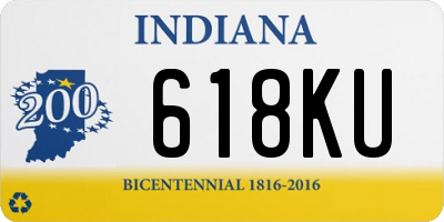 IN license plate 618KU