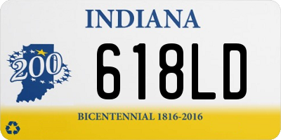 IN license plate 618LD