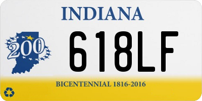 IN license plate 618LF