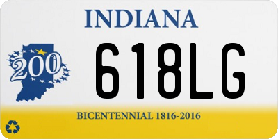 IN license plate 618LG