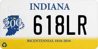 IN license plate 618LR