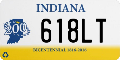 IN license plate 618LT