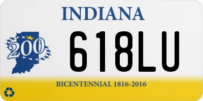 IN license plate 618LU