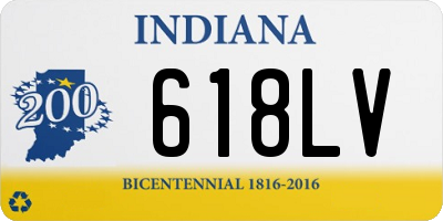 IN license plate 618LV