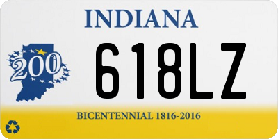 IN license plate 618LZ