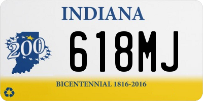 IN license plate 618MJ